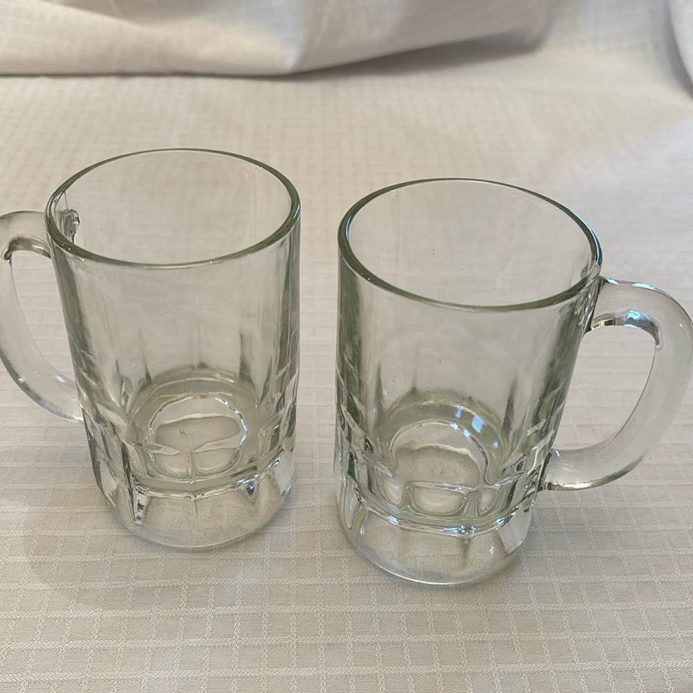 Two Beer Mugs 5” tall